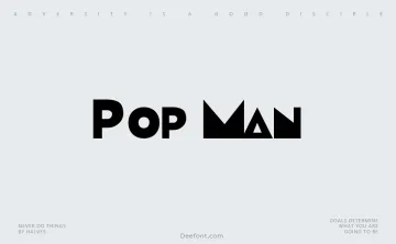 Pop Man Font