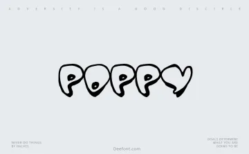Poppy Typeface