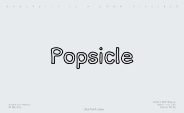 Popsicle Font