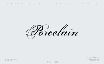Porcelain Script Font