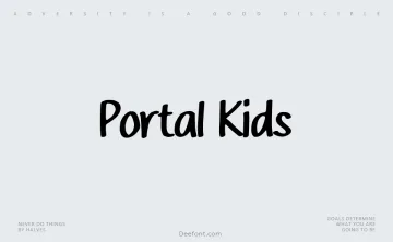 Portal Kids Font