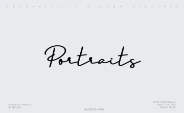 Portraits Font