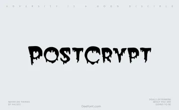 PostCrypt Font