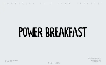 Power Breakfast Font