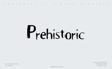Prehistoric Font