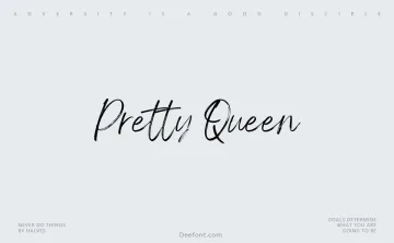 Pretty Queen Font