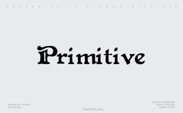 Primitive Font