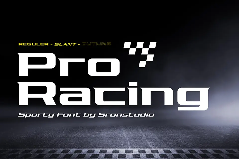 Pro Racing Font
