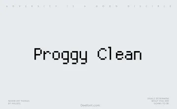Proggy Clean Font