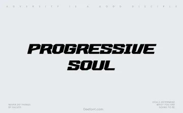 Progressive Soul Font