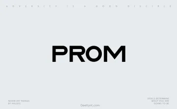 Prom Font