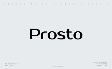 Prosto Font