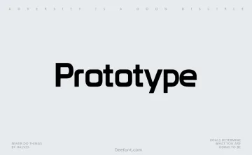 Prototype Font