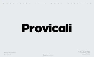 Provicali Font