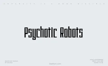 Psychotic Robots Font