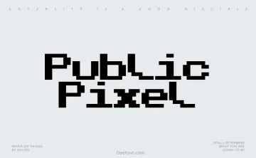 Public Pixel Font