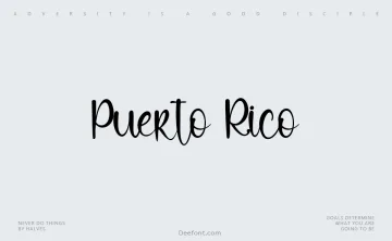 Puerto Rico Font