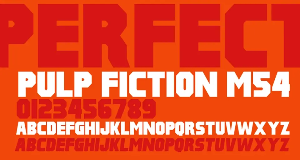 Pulp Fiction M54 Font