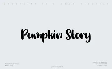 Pumpkin Story Font