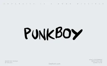 Punkboy Font