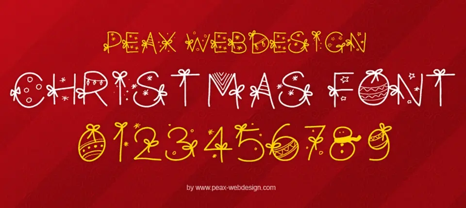 PW Christmas Font