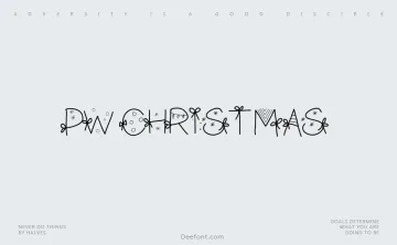 PW Christmas Font