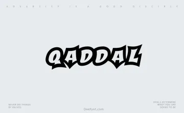 Qaddal Font