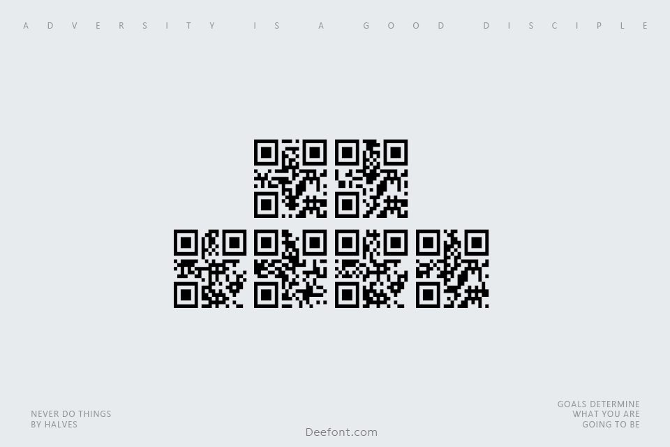QR font TFB Font