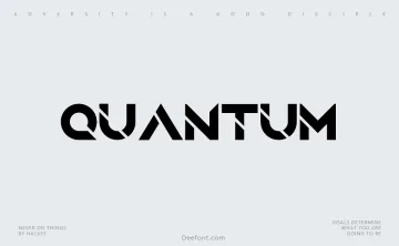 Quantum Typeface