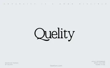 Quelity Font