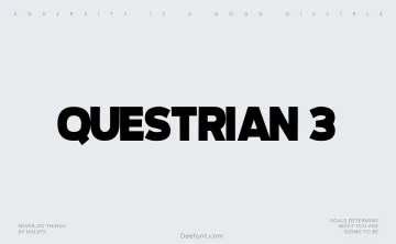 Questrian 3 Font
