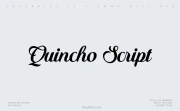Quincho Script Font