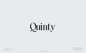 Quinty Font