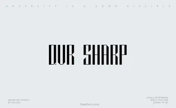QVR Sharp Font