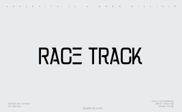 Race Track Font
