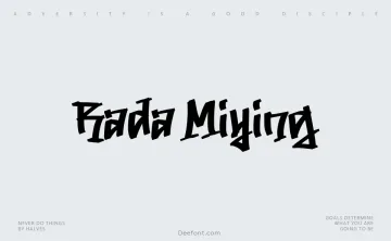 Rada Miying Font