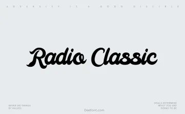 Radio Classic Font