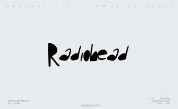 Radiohead Font