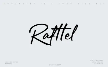 Rafttel Script Font