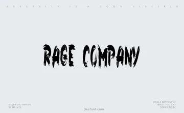 Rage Company Font