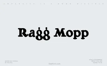 Ragg Mopp Font