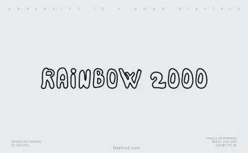 Rainbow 2000 Font