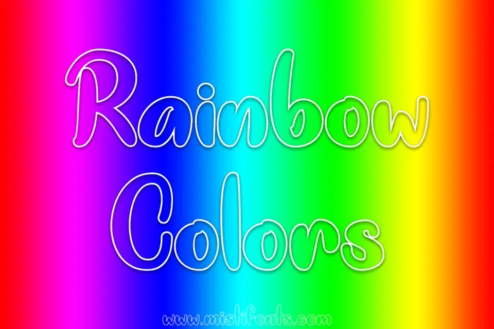Rainbow Colors Font