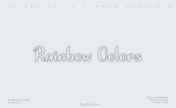 Rainbow Colors Font