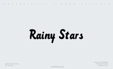 Rainy Stars Font