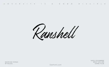 Ranshell Font