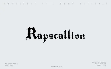 Rapscallion Font