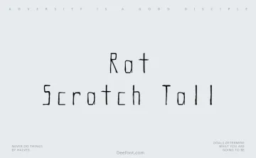 Rat Scratch Tall Font