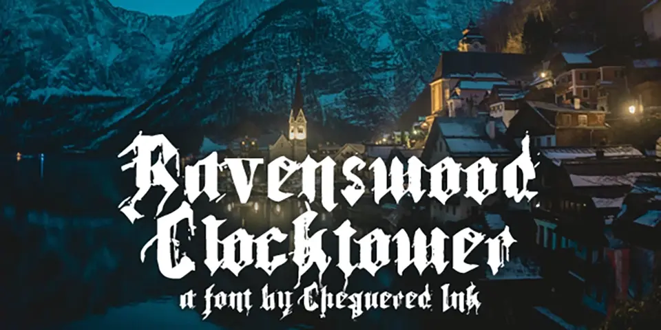 Ravenswood Clocktower Font