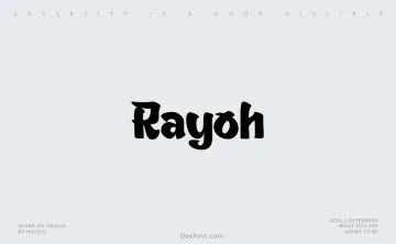 Rayoh Font